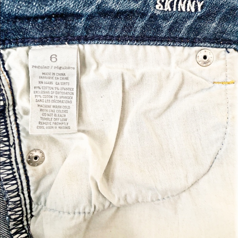 American Eagle Denim Skinny Jeans Size 6 - Picture 5 of 7